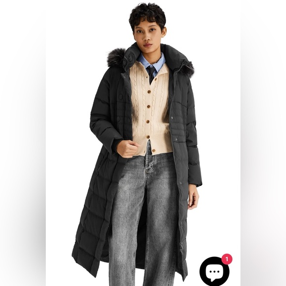 Orolay Long Puffer Down Coat with Fur Hood, Waterproof, Windproof, Warm - Picture 6 of 16